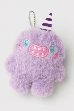 132-0374-02 Плюшевый брелок iLikeGift "Happy fuzzy", purple (9 x 8,5 см) - купить в интернет-магазине «Буратино»