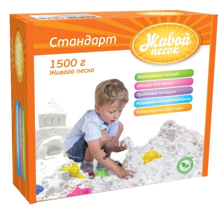 Масса для лепки Живой Песок 1500г 2030 - купить в интернет-магазине «Буратино»