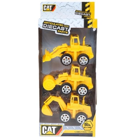Модель пластик СТРОИТЕЛЬНАЯ ТЕХНИКА cat 3 шт 11 см, подвиж. дет.кор. Технопарк в кор.2*72наб 2103C25 - купить в интернет-магазине «Буратино»
