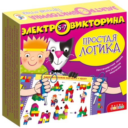 Электровикторина 5-7 лет Простая логика 3975 3975 - купить в интернет-магазине «Буратино»