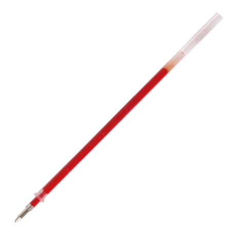 Стержень гелевый STAFF "Basic" GPR-232, 135 мм, КРАСНЫЙ, узел 0,5 мм, линия письма 0,35 мм - купить в интернет-магазине «Буратино»