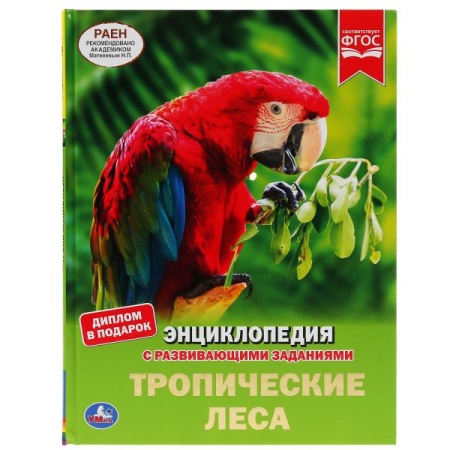 Тропические леса. (Энциклопедия А4 с развивающими заданиями). 197х255мм, 48 стр. Умка в кор.15шт 978 - купить в интернет-магазине «Буратино»