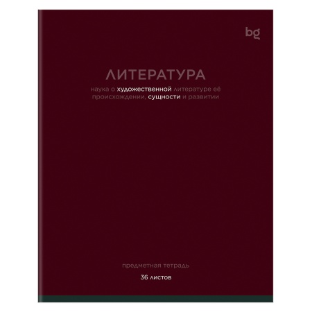 Тетрадь предметная 36л. BG "Цветовой баланс" - Литература, эконом - купить в интернет-магазине «Буратино»