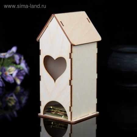 Чайный домик "Сердечко", 9х9х22 см 1399570 1399570 - купить в интернет-магазине «Буратино»