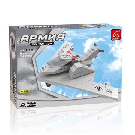 AUSINI, Конструктор "Армия: Самолёт-невидимка" (229дет.) 22506 - купить в интернет-магазине «Буратино»