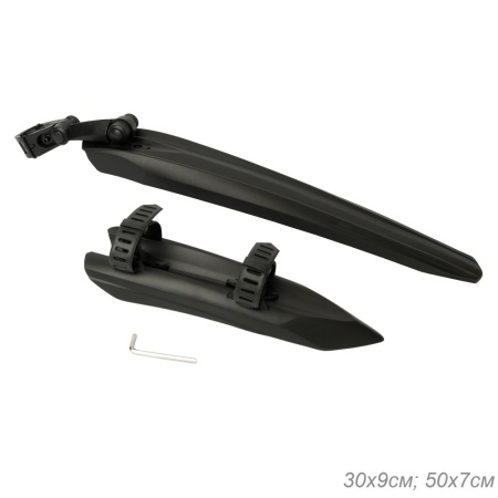 Крылья для велосипеда для колёс на 26-29". COMIRON Touring Shield. комплект 2 шт. Цвет: Черный. уп 4 - купить в интернет-магазине «Буратино»