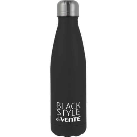 Бутылка-термос "deVENTE. TOTAL BLACK" 500 мл, 26,3x7,6x7,6 см, матовая черная 8090304 - купить в интернет-магазине «Буратино»