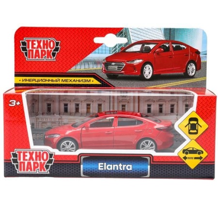 Машина металл HYUNDAI ELANTRA, 11,4 см, двери, инерция, кор. Технопарк в кор.2*48шт 67701R - купить в интернет-магазине «Буратино»