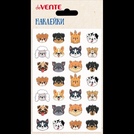 Наклейки мягкие "deVENTE. Dogs-stickers" размер карточки 10x15 см, puff, объемные, многоразовые 8002 - купить в интернет-магазине «Буратино»