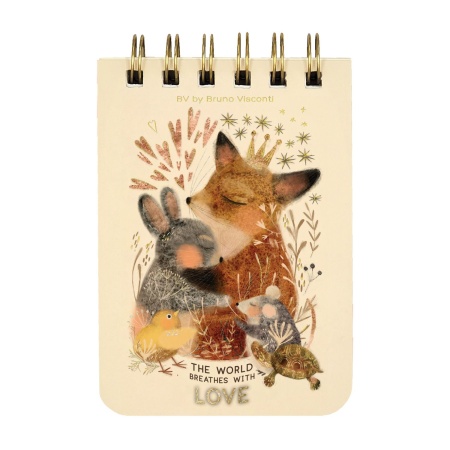 БЛОКНОТ НА ГРЕБНЕ ?CUTE JOURNAL? A7, BV, 100 Л. "LOVE ME.ЛЮБОВЬ, КАК ОНА ЕСТЬ" ЛИНЕЙКА 3-100-009/03 - купить в интернет-магазине «Буратино»