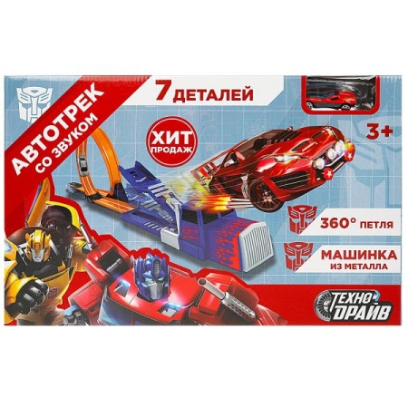 Автотрек с катапультой, звук, маш.мет, кор.45,5*29*6,5см ТЕХНОДРАЙВ в кор.2*18шт 2010C210-R1 - купить в интернет-магазине «Буратино»