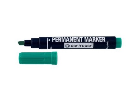 Маркер перманентный Centropen 8576 зеленый, скошенный, 1-4,6мм 8576 - купить в интернет-магазине «Буратино»