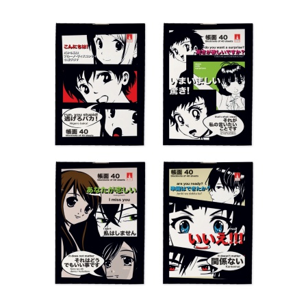 БЛОКНОТ Ф.А7 40 Л. "MANGA ANIME" 4 ВИДА 3-40-719 - купить в интернет-магазине «Буратино»