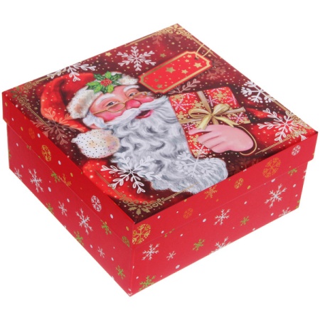 Коробка подарочная "Веселый Дедушка" 20*20*9,5 см 214-461 - купить в интернет-магазине «Буратино»