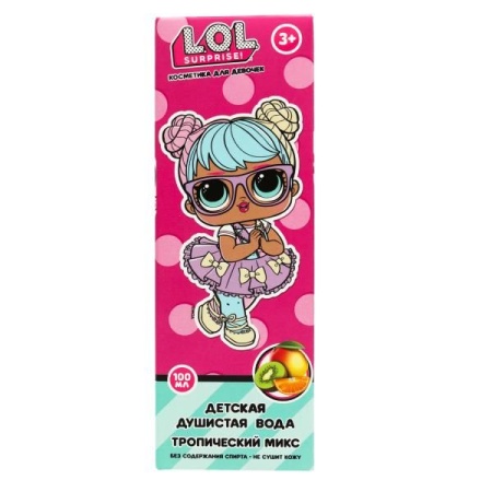 Детская душистая вода ЛОЛ лол summer on! 100 мл тропический МИКС Заботливая мама в кор.12шт 096389-L - купить в интернет-магазине «Буратино»