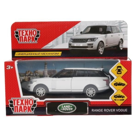 Машина металл RANGE ROVER VOGUE длина 12 см, двер, багаж, инерц, белый, кор. Технопарк в кор.2*36шт - купить в интернет-магазине «Буратино»