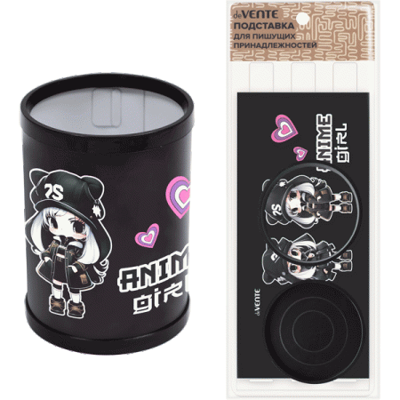 Подставка для пишущих принадлежностей пластиковая "deVENTE. Anime Girl" 11,1x8 см 4104451 - купить в интернет-магазине «Буратино»