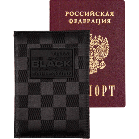 Обложка для паспорта "deVENTE. TOTAL BLACK" 10x14 см 1030402 - купить в интернет-магазине «Буратино»