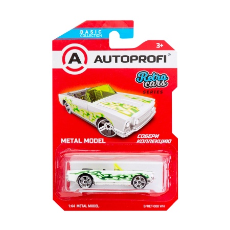 Машинка коллекционная 1:64, Серия RETRO CARS, B/RET-008, белый, 1/24/48 B/RET-008 WH - купить в интернет-магазине «Буратино»