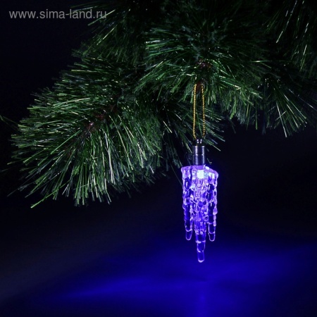 Подвеска световая "Льдинка" (батарейки в комплекте), 10 см, 1 LED, RGB 704847 704847 - купить в интернет-магазине «Буратино»