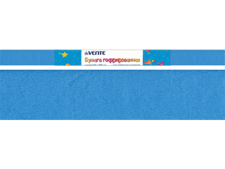Бумага гофрированная (креповая) "deVENTE" 22 г/м2, 50x250 см , голубая неоновая 8040819 - купить в интернет-магазине «Буратино»