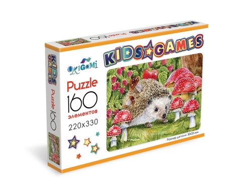 Kids Games. Пазл. 160 Эл. Ёжик. 07868 07868 - купить в интернет-магазине «Буратино»
