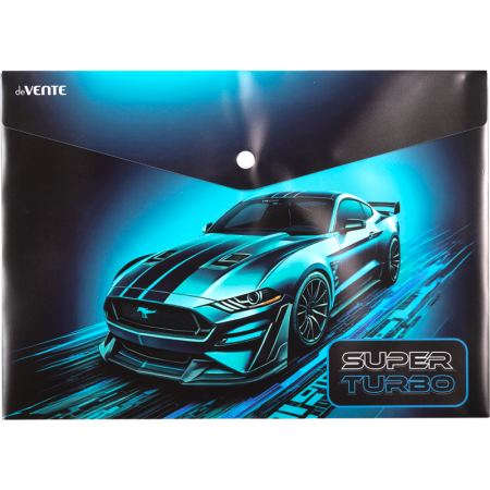 Папка-конверт на кнопке "deVENTE. Super Turbo" A4 (330x235 мм) 180 мкм - купить в интернет-магазине «Буратино»