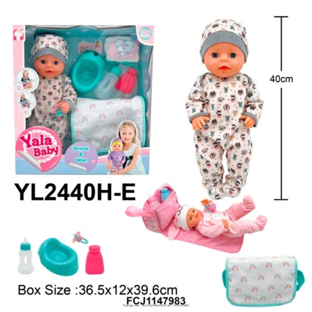 Пупс Yala Baby YL2440H-E с аксесс. в кор. FCJ1147983 - купить в интернет-магазине «Буратино»