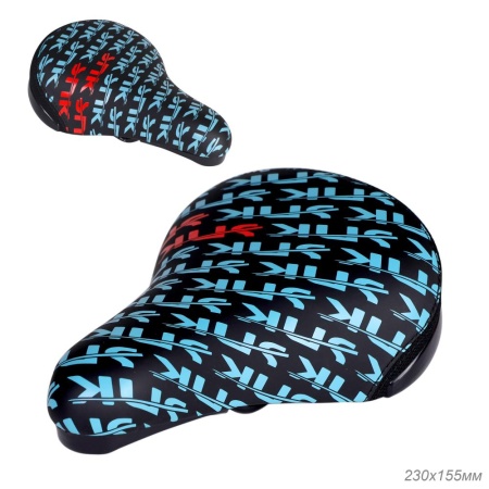 Седло вело. детское COMIRON SNK DORY 230x155, Технологии: ED, Верх: PU принтованный, SNK1303. Чёрный - купить в интернет-магазине «Буратино»