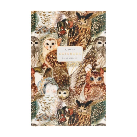 БЛОКНОТ-ПРЕСТИЖ  А5. 80 Л. "FAUNA.ВОЛШЕБНЫЕ СОВЫ" 3-80-072/47 - купить в интернет-магазине «Буратино»