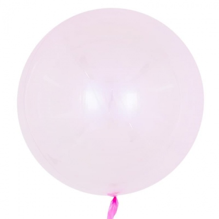 FA 18" Сфера 3D, Deco Bubble, Розовый, Кристалл / Китай 550036-1 - купить в интернет-магазине «Буратино»