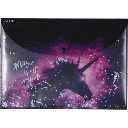 Папка-конверт на кнопке "deVENTE. Dream. Unicorn" A4 (320x230 мм) 350+100 мкм 3071100 - купить в интернет-магазине «Буратино»