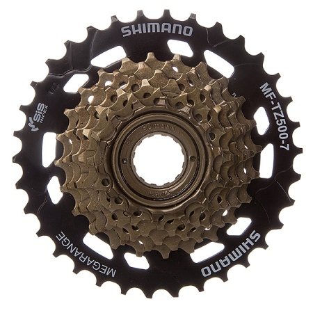 Трещотка Shimano, TZ500, 7ск, 14-34,  чер, 31012199 - купить в интернет-магазине «Буратино»