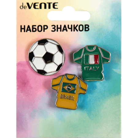 Набор значков "deVENTE. Goal" эмалированные 8092157 - купить в интернет-магазине «Буратино»