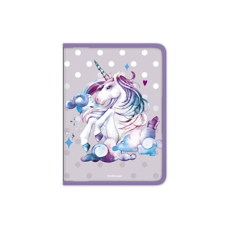 Папка для тетрадей на молнии пластиковая ErichKrauseR Dream Unicorn, A4 (в пакете по 4 шт.) 48693 - купить в интернет-магазине «Буратино»