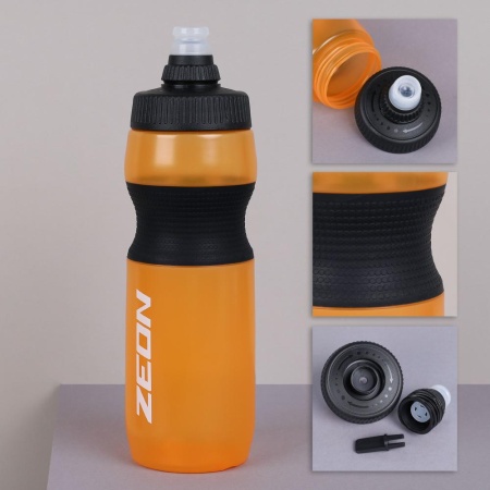 Бутылка для воды велосипедная ZEON WB225 цвет orange гоночная, антискольз, NEW кэмэлбак, пищевой hi- - купить в интернет-магазине «Буратино»
