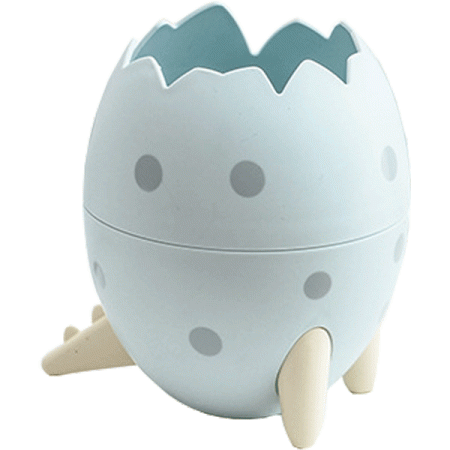 Подставка для пишущих принадлежностей пластиковая"deVENTE. Dino in egg" голубая 4104203 - купить в интернет-магазине «Буратино»