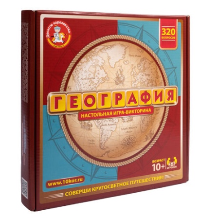 Игра настольная "Викторина География" 02833 - купить в интернет-магазине «Буратино»