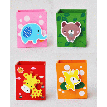 Подставка для пишущих принадлежностей деревянная "deVENTE. Funny animals" 8,5x5,7 см 4104220 - купить в интернет-магазине «Буратино»