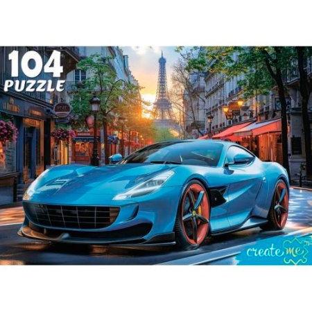 ПАЗЛЫ 104 элемента. ШИКАРНЫЙ АВТОМОБИЛЬ В ПАРИЖЕ (арт.УК104-0203) - купить в интернет-магазине «Буратино»