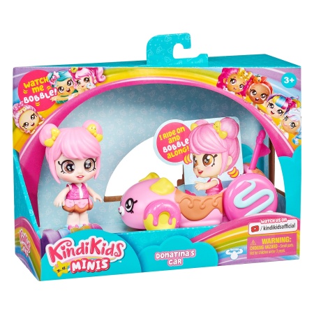 Кинди Кидс Игр набор Мини-кукла Донатина с машинкой. ТМ Kindi Kids 39759 - купить в интернет-магазине «Буратино»