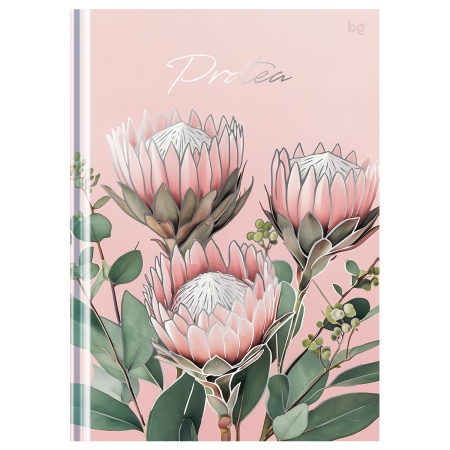 Бизнес-блокнот А5, 80л., евроформат, BG "Flowers. Protea", матовая ламинация, тиснение фольгой ББ5т8 - купить в интернет-магазине «Буратино»