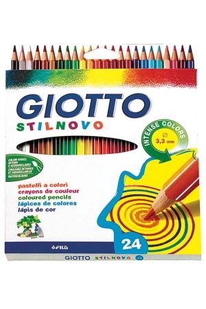 GIOTTO STILNOVO AST 24 цв Цветные гексагональные деревянные карандаши 256600 - купить в интернет-магазине «Буратино»
