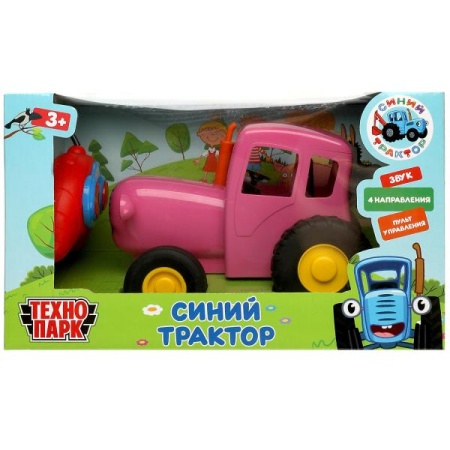 Модель р/у СИНИЙ ТРАКТОР 20 см, звук, розовый, кор. Технопарк в кор.36шт BLUTRA-20RCS-PK - купить в интернет-магазине «Буратино»
