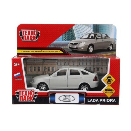 Машина металл LADA PRIORA 12 см,двери,инерц,серебристый перламутр,кор. Технопарк в кор.2*36шт - купить в интернет-магазине «Буратино»