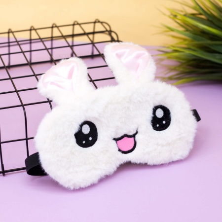 342984 Маска для сна "Smiling bunny", white 342984 - купить в интернет-магазине «Буратино»