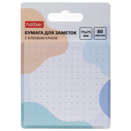 Бумага для заметок Color Dots 80л 75X75мм с клеевым краем 090337 - купить в интернет-магазине «Буратино»
