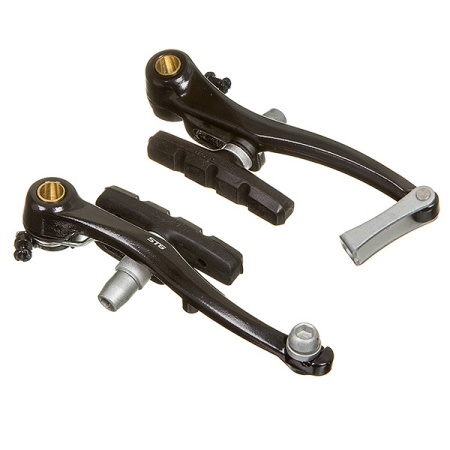 Тормоз v-brake STG 721ADX-BK (в компл. входит: 2 рычага 110мм, 2-е колодки 60 мм, направля Задние Х9 - купить в интернет-магазине «Буратино»