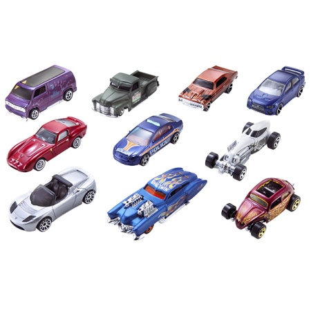 Hot Wheels. Набор Подарочный 10 машинок, в ассортименте 54886 - купить в интернет-магазине «Буратино»