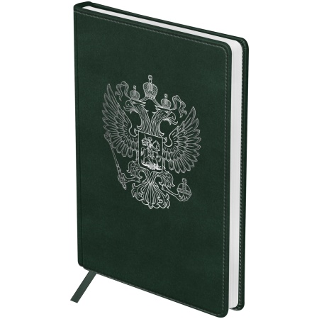 Ежедневник недатированный, А5, 160л., твердый переплет, кожзам, BG "Орел" зеленый - купить в интернет-магазине «Буратино»